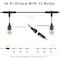 Homevenus Smart Outdoor String Lights, 24 FT-12 Bulbs Dimmable Cool Warm White Patio Lights SL-2W-001 - alternate 8